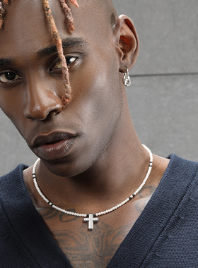 GRGR珍珠十字架吊坠项链