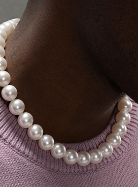 GRGR正圆强光14mm施家珍珠项链