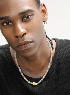 GRGR原创彩色玛瑙手工串珠项链