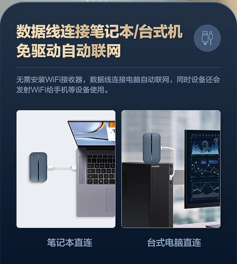 华为随身wifi3pro移动无线wifi流量4G路由器全网通随身wifi上网卡家用便携热点移动wifi上网宝E5783随行wifi-图1