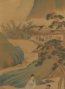 国画人物画字画客厅真迹非手写书画作品挂画仿贾全三顾茅庐赠装裱