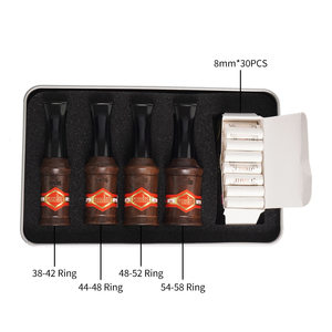 高希霸蒙特长城黄鹤楼王冠泰山雪茄过滤烟嘴马口铁盒套装38-58环