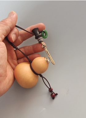 养剑葫芦剑来把玩手把件文玩葫芦道法铜剑檀木塞子礼物配饰挂件