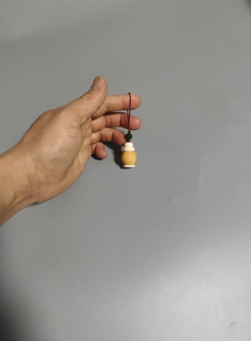 天然小葫芦手机吊坠钥匙扣挂件手把件药瓶子装沉香空瓶子小香囊