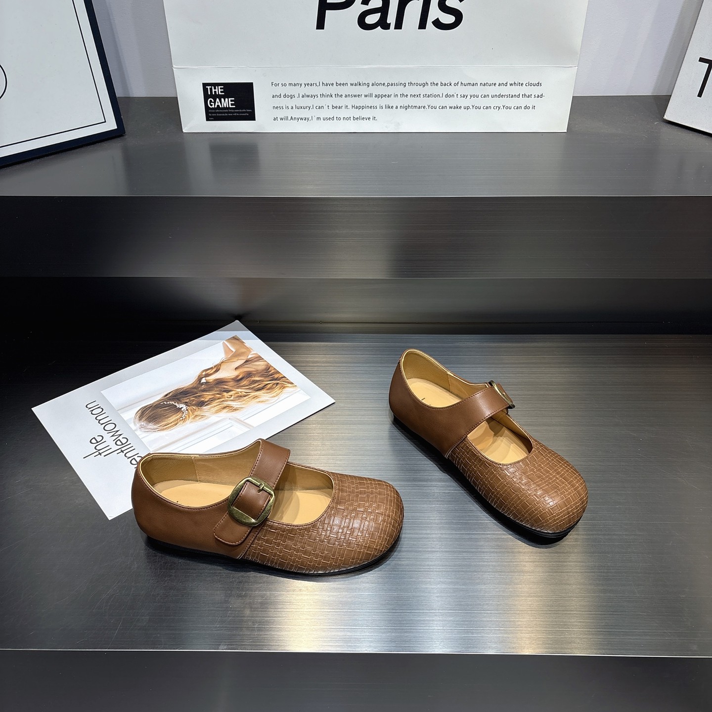 法式编织复古玛丽珍鞋单鞋女2026春季新款魔术贴舒适软底乐福鞋女,淘宝优惠券,粉丝福利购,淘宝优惠卷