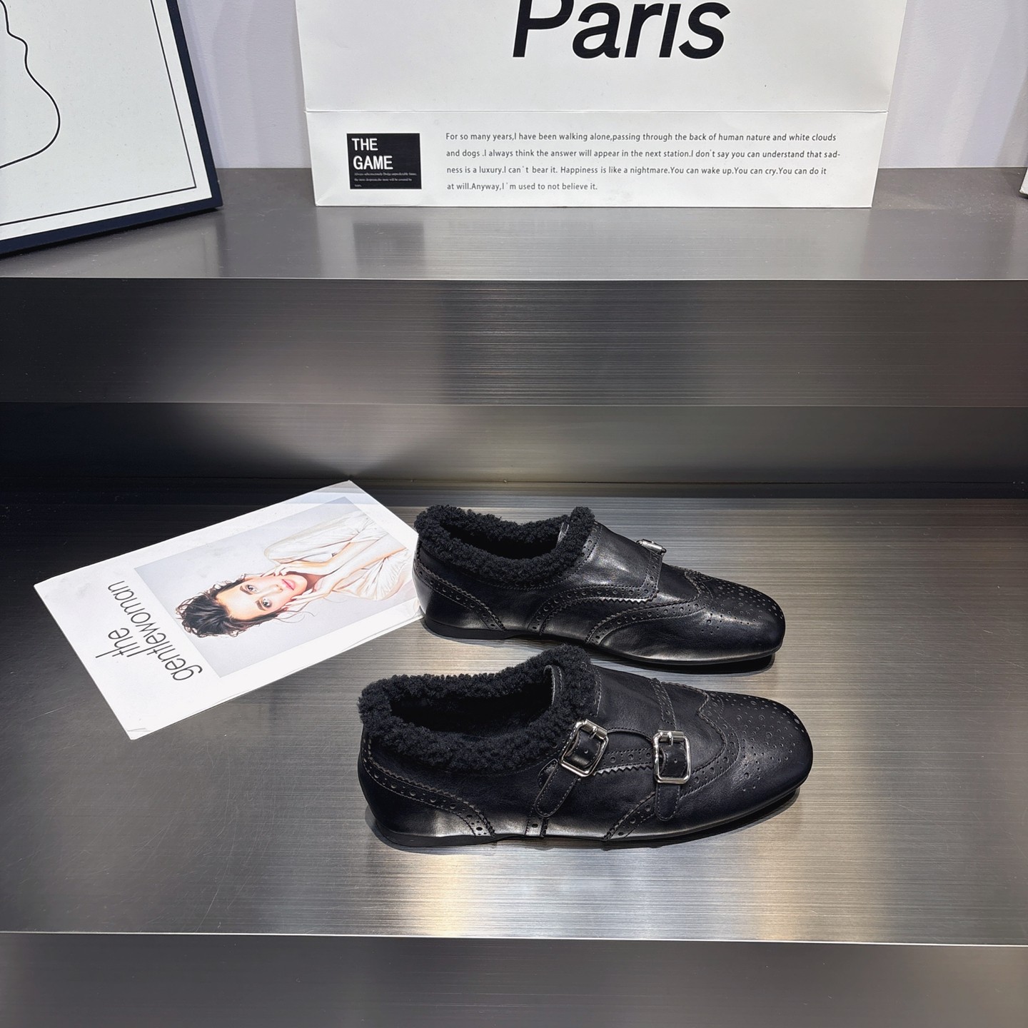 英伦风牛皮加绒小皮鞋女2025冬季新款皮带扣显瘦百搭保暖乐福鞋女,淘宝优惠券,粉丝福利购,淘宝优惠卷