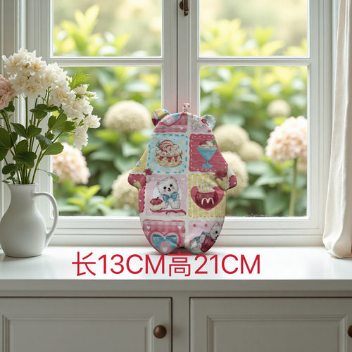 4100可爱熊零钱包笔袋布艺拉链小包手工材料包 - 图0