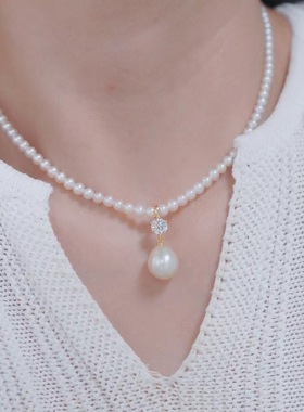 闪亮璀璨二用项链坠s925纯银时尚