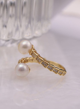 时尚款开口戒指空托DIYS925纯银