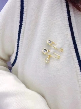 s925纯银精工胸花胸针二用款吊坠