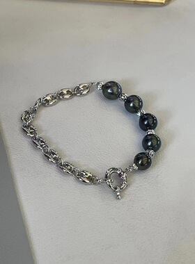 s925纯银时尚猪鼻项链手链通用