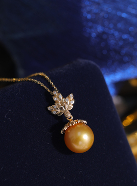 s925纯银精工灵动叶子吊坠项链坠