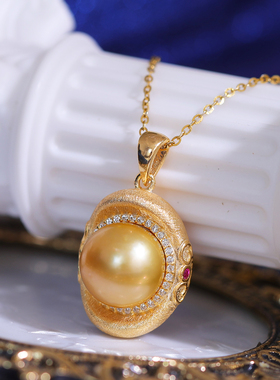 s925纯银麻纱复古民族风元宝吊坠