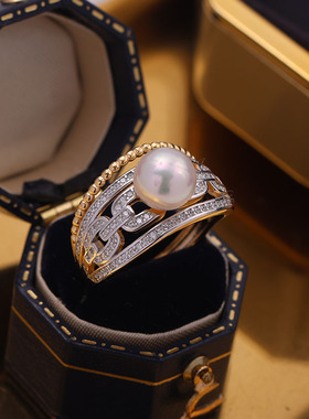 宫廷复古戒指空托S925纯银优雅