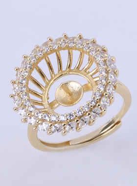 微镶温婉优雅大气戒指托配件