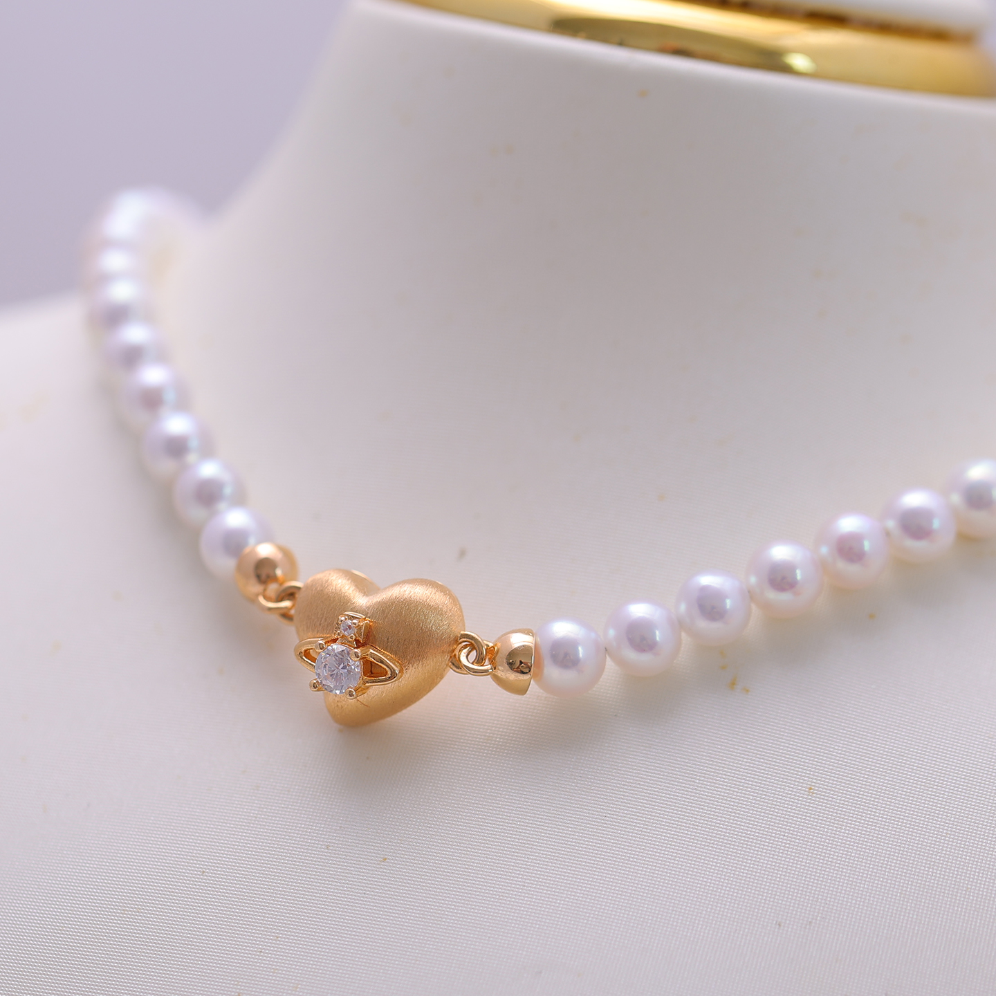 DIY配件S925银麻纱经典心形磁铁珍珠项链扣毛衣链锁扣手链通用扣 - 图0