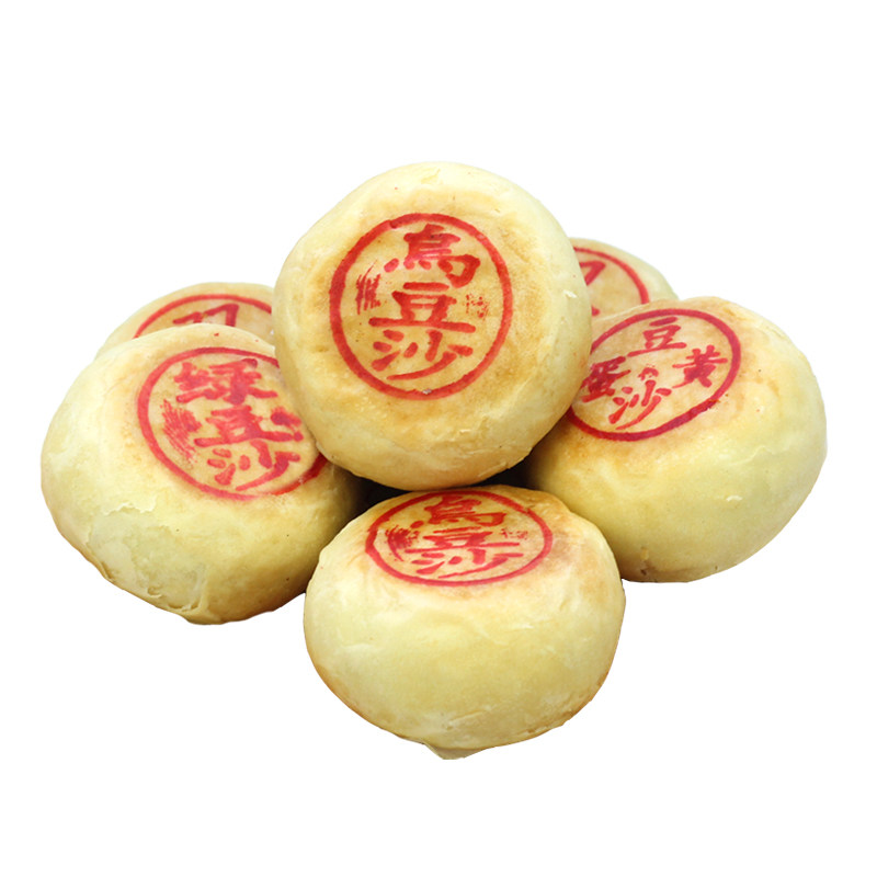 潮汕特产乌豆砂饼月劳饼月饼零食茶糕点广东小吃乌绿豆沙馅饼500g,淘宝优惠券,粉丝福利购,淘宝优惠卷