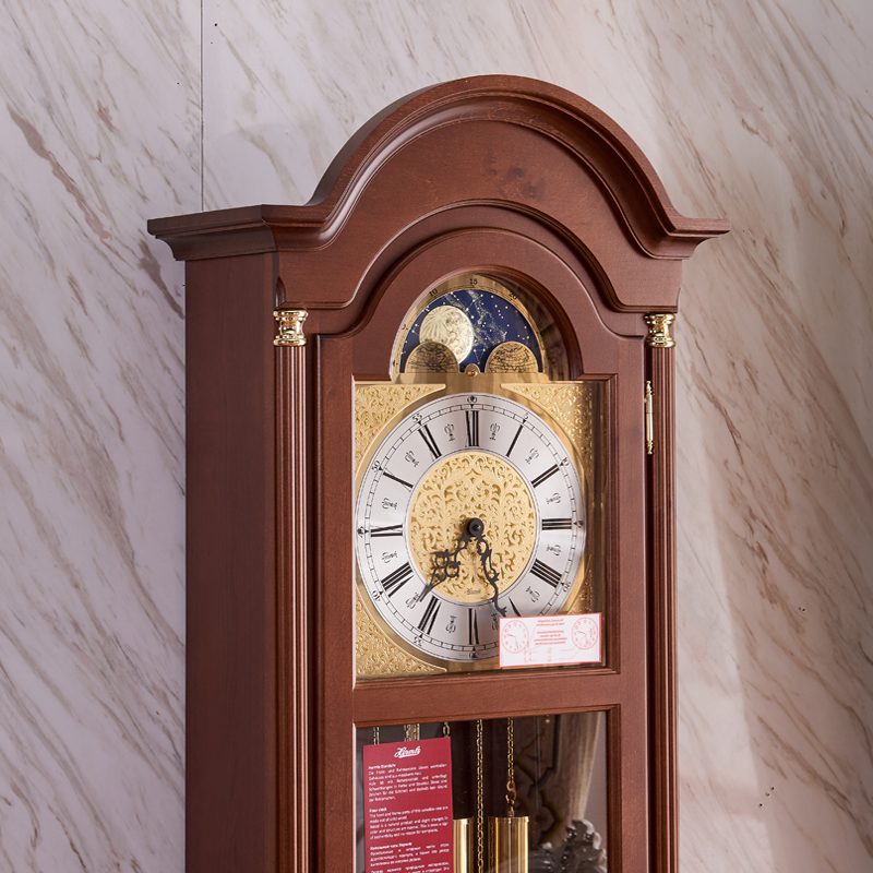 赫姆勒德国原装全进口落地钟客厅机械实木豪华别墅纯铜中式美欧式-图0