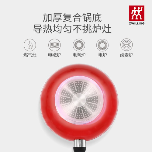 德国双立人不粘锅炒锅煎锅STYLE电磁炉燃气灶通用平底厨房家用锅 - 图1