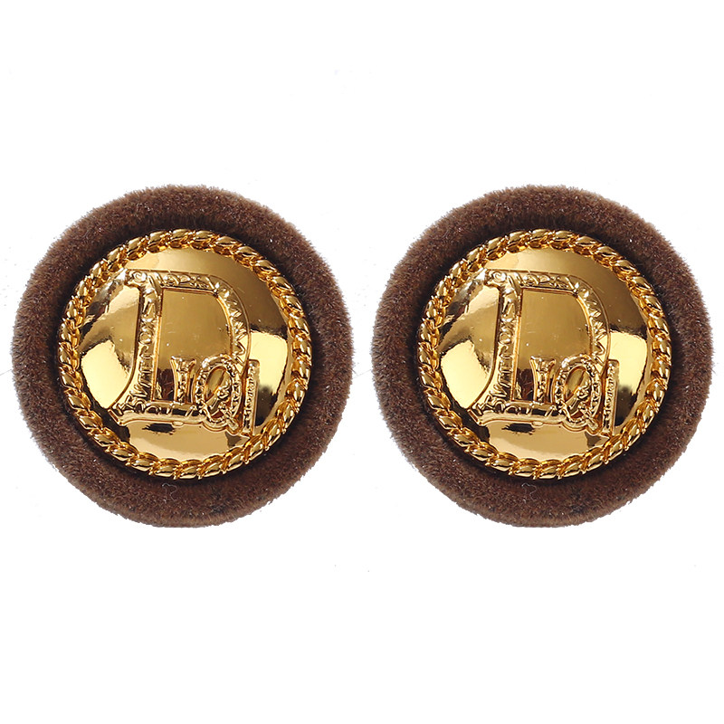 圆形丝绒秋冬耳环2026新款爆款高级感轻奢小众纽扣耳钉复古耳饰,淘宝优惠券,粉丝福利购,淘宝优惠卷