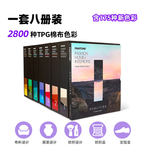 正版潘通色卡TCX色卡新版PANTONE纺织品牌棉布版彩通布卡FHIC100C - 图2
