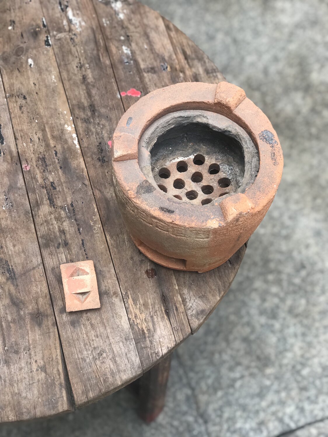 广东省揭阳市七十年代老状元炉茶炭炉凉炉风炉功夫茶炉红泥小火炉