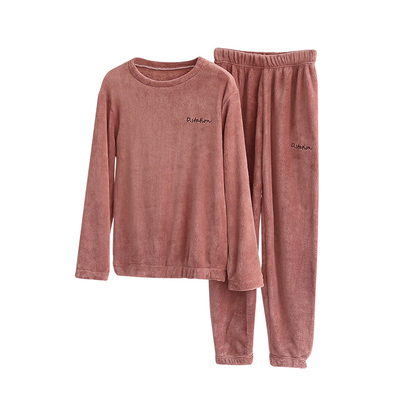 秋冬季男长袖法兰绒卫衣珊瑚绒睡衣 showcai睡衣/家居服套装