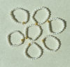 Natural freshwater pearl 18k gold ring women's pearl ring about 3mm