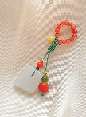 天然和田玉 南红玛瑙多宝手链 小滴流 女款和田玉手串饰品礼物