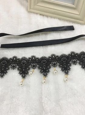 choker韩国白色蕾丝短款项圈