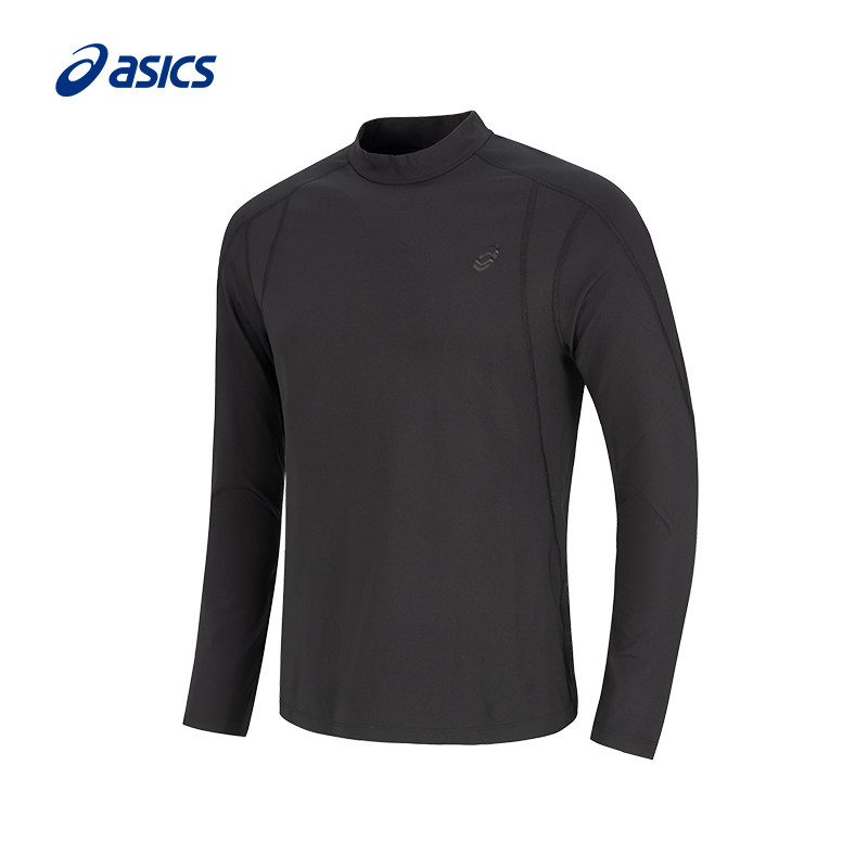 ASICS亚瑟士新款男式微绒打底长袖T恤保暖柔软弹力针织运动T恤,淘宝优惠券,粉丝福利购,淘宝优惠卷