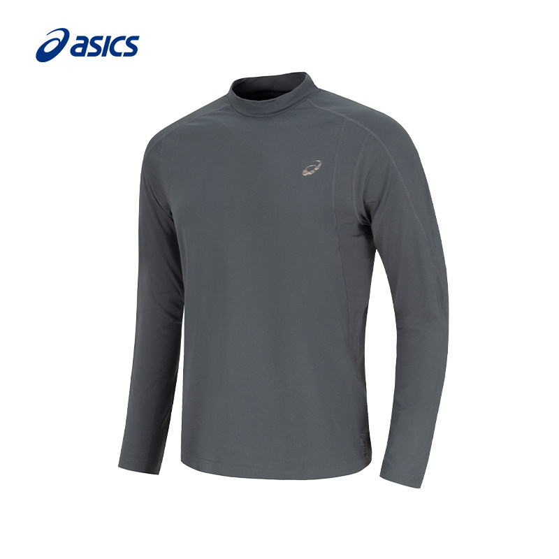 ASICS亚瑟士新款男式微绒打底长袖T恤保暖柔软弹力针织运动T恤,淘宝优惠券,粉丝福利购,淘宝优惠卷