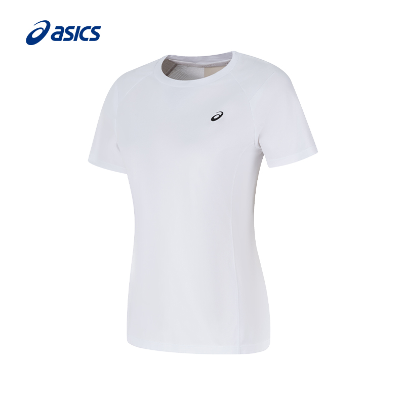 ASICS亚瑟士新款女子吸湿快干跑步短袖女式弹力反光透气运动短袖 - 图2