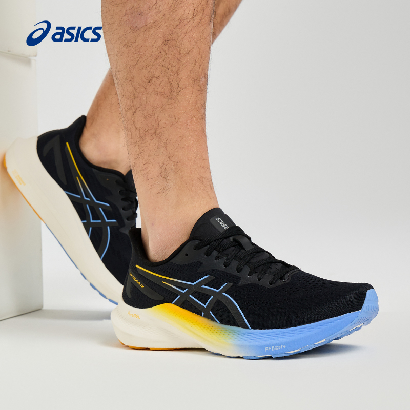 ASICS亚瑟士GT-2000 12男子反光夜跑跑鞋稳定支撑透气专业运动鞋 - 图0