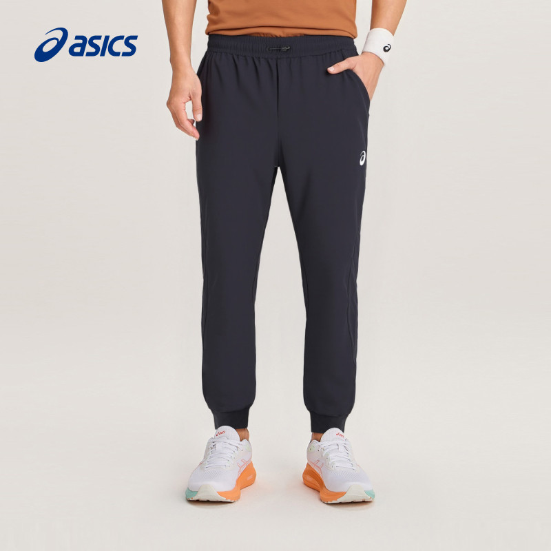 ASICS亚瑟士男式运动针织加绒长裤舒适时尚保暖抓绒松紧运动裤,淘宝优惠券,粉丝福利购,淘宝优惠卷