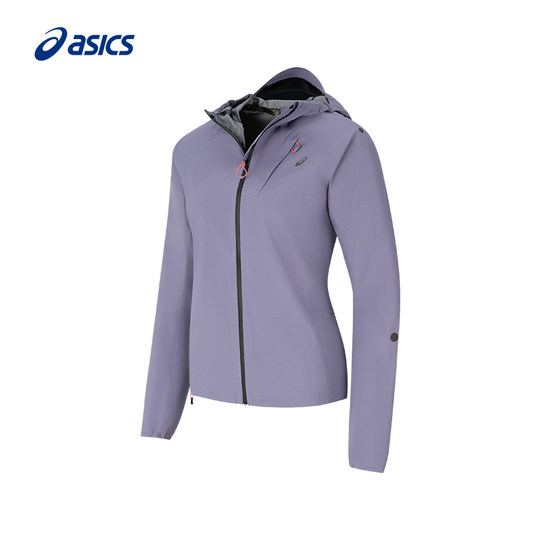 ASICS亚瑟士女子舒适跑步夹克外套女式透气连帽反光运动夹克