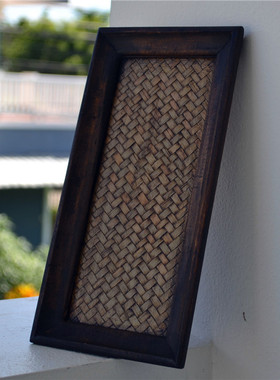 竹编家居托盘诗玛哈竹木摆盘