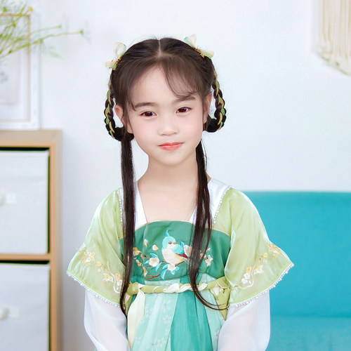 小美妮儿童古风飘带发夹超仙气宝宝汉服对夹古代女孩发饰配饰头饰 - 图0