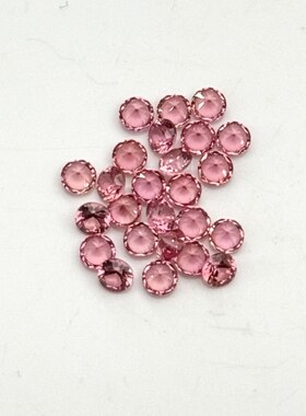 精品培育红蓝宝石1.0~3.0mm圆形矢车菊皇家蓝散钻组合实验室裸石
