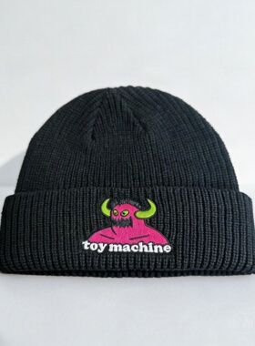 toymachine无檐户外街头绒线帽