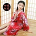 Con công kimono Nhật Bản yukata chàng trai và cô gái yukata suối nước nóng mượt truyền thống trong trang phục dân tộc lớn của trẻ em - Trang phục shop quần áo trẻ em gần đây Trang phục