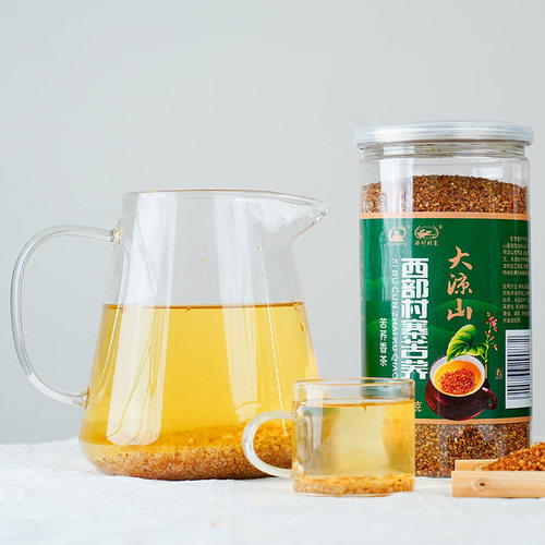 正中西部村寨苦荞茶1500g四川大凉山全胚荞麦茶正品官方旗舰店 - 图0