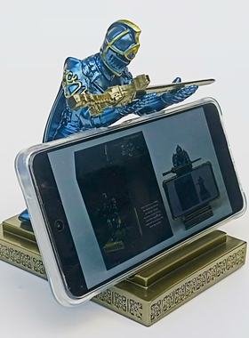 树脂环保仿电镀笔架手机支架