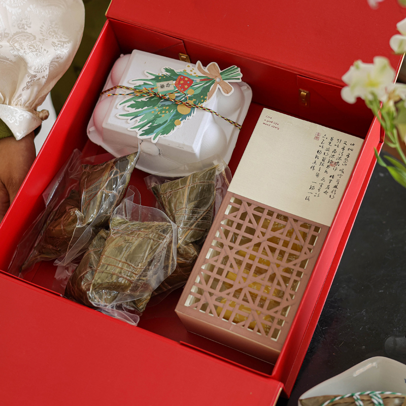 2024端午节粽子包装盒中式咸鸭蛋礼盒烘焙曲奇饼干糖果盒子高档空 - 图1