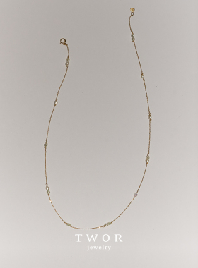 TWOR18K金女海水珍珠项链