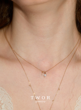 twor原创设计18K金复古时尚项链