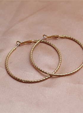 欧美风格金属镀金女款耳环耳钉