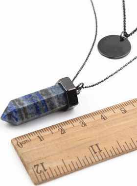 几何体双层日韩风毛衣链