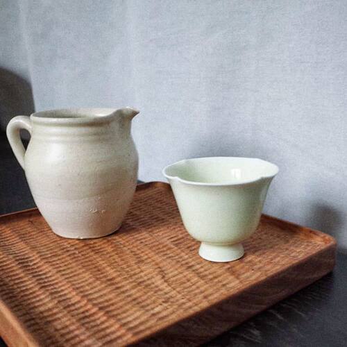 盘一七二  雾霾山WMS 方盘  餐盘 果盘 樱桃木 手工 - 图3
