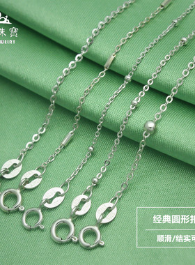 纯银细款结实日韩风不掉色十字链